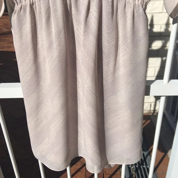 🌟Host Pick🌟 Witchery Beige Loose Fitted Midi Dress Size L/14 - Picture 11 of 15